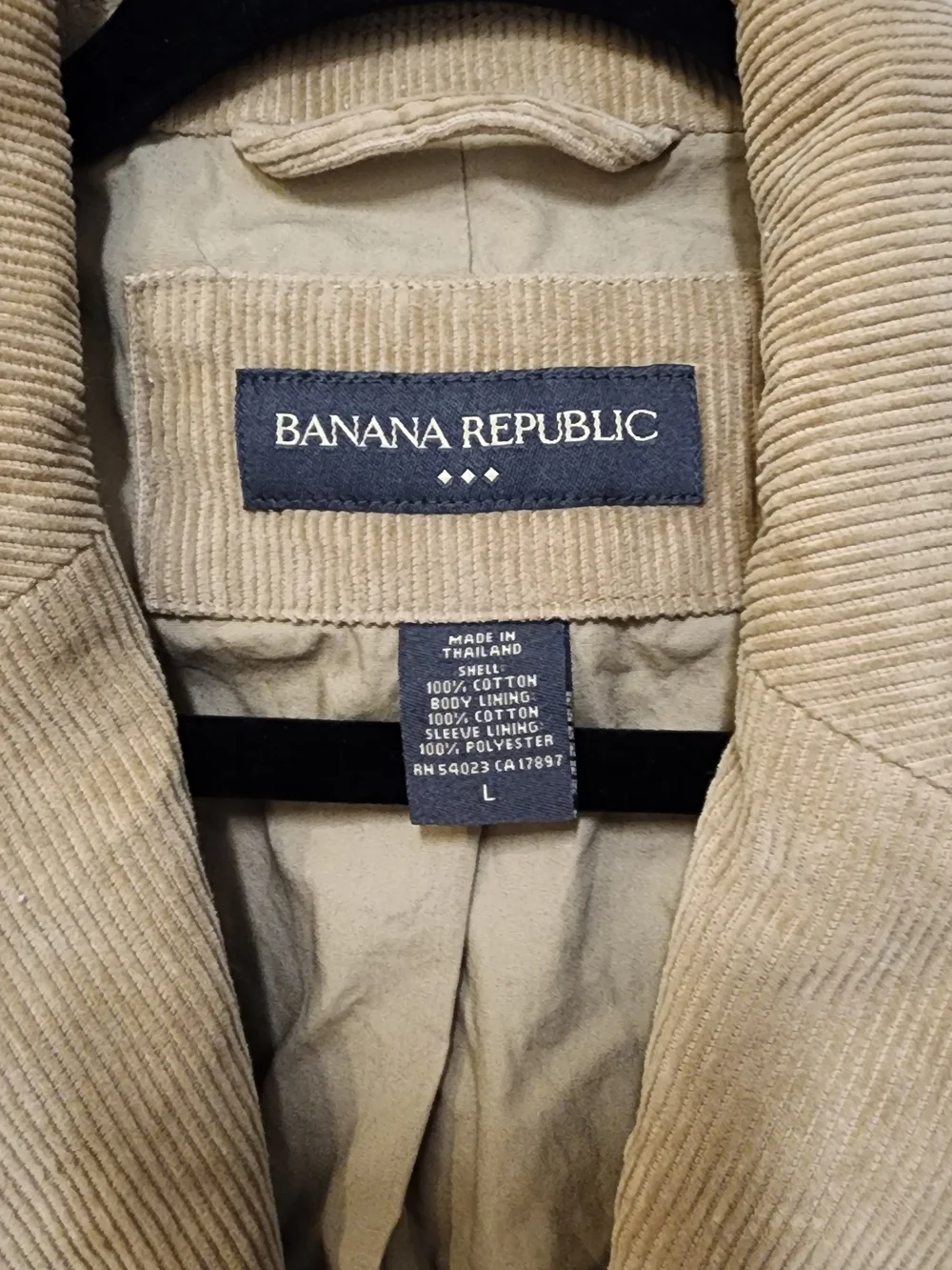 Banana Republic Tan Corduroy Blazer Jacket Size L